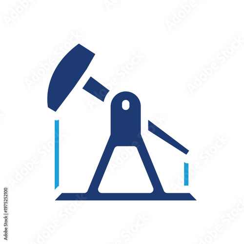 Oil derrick pump colored icon vector design good for web or mobile app