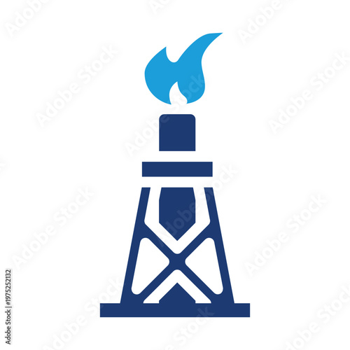 rig tower colored icon vector design good for web or mobile app