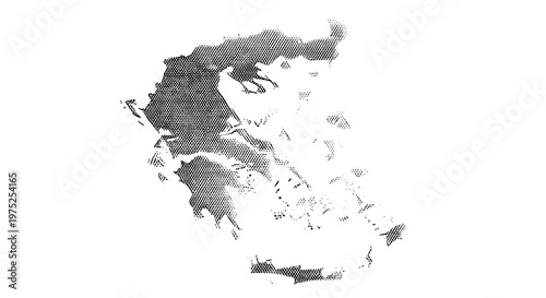 Abstract grayscale portrait of a woman with curly hair and glasses