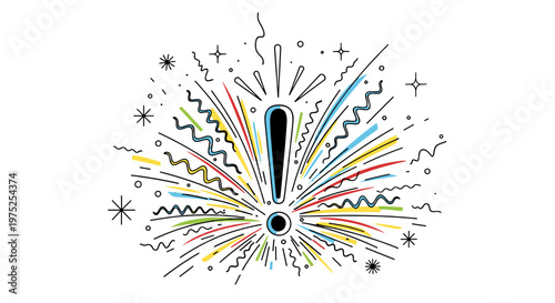 Colorful fireworks explosion with sparks and streaks in night sky