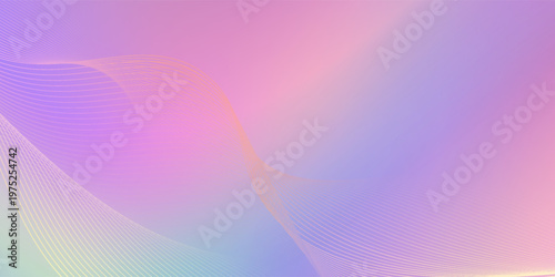 Abstract pastel holographic blurred grainy gradient banner background texture. Colorful digital grain soft noise effect pattern. Lo-fi multicolor vintage retro design.