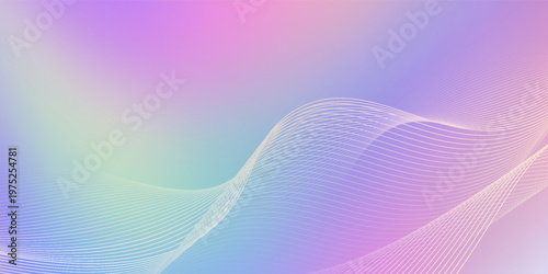 Abstract pastel holographic blurred grainy gradient banner background texture. Colorful digital grain soft noise effect pattern. Lo-fi multicolor vintage retro design.