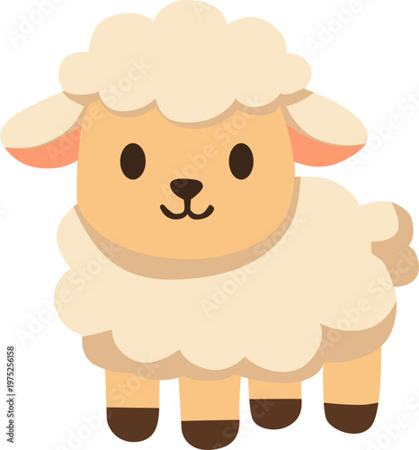 vector illustration of sheep