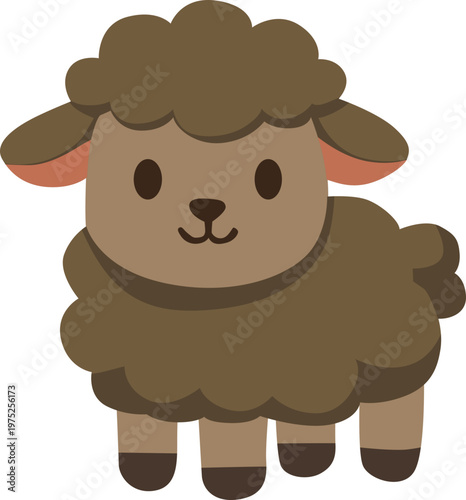 vector illustration of sheep