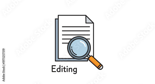 Magnifying Glass on Document.