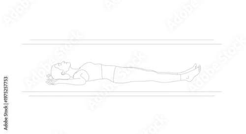 Woman lying down in yoga pose, relaxation, meditation, wellness, healthy lifestyle, serene, peaceful, calm