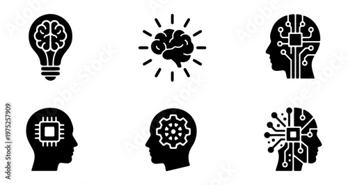 Artificial intelligence ai machine learning deep learning brain technology innovation concept