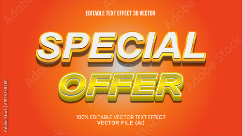 '' SPECIAL OFFER ''  TEXT EFFECT 3D VECTOR FOR ALL YOUR NEEDS