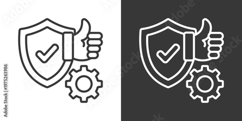 Reliability Icon Set Vector Collection Isolated In Black And White