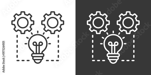 Innovation Icon Set Vector Collection Isolated In Black And White
