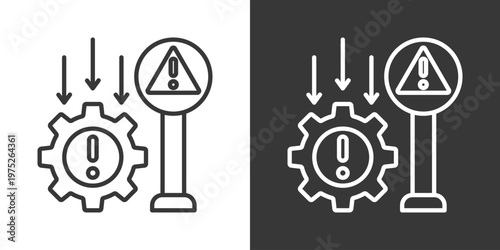 Failure Icon Set Vector Collection Isolated In Black And White