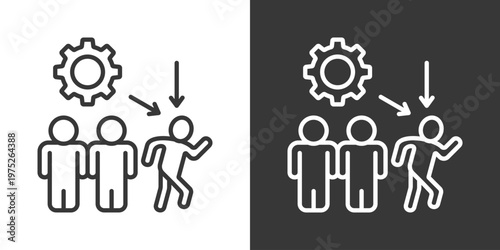 Redundancy Icon Set Vector Collection Isolated In Black And White