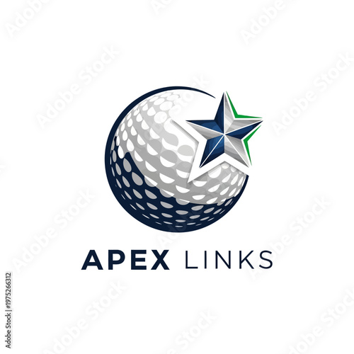 Apex Links Golf Logo with Star Emblem.
