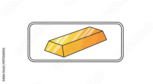 Golden Bullion Bar Icon
