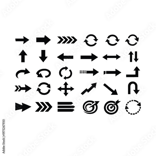 Arrows mini black set icons. abstract app symbol. Arrows vector collection button. circle, Cursor, Modern simple direction digital down computer design. EPS Vector illustration. arrows back black.
