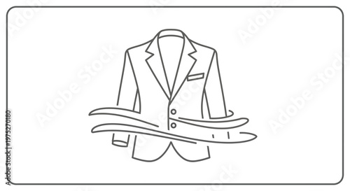 Dry Cleaning Suit Icon: Air Drying Clothes for Freshness and Care