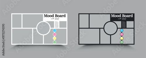 Clean Minimal Mood Board Template for Branding and Creative Projects