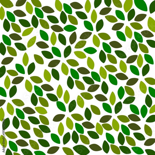 seamless pattern with green leaves