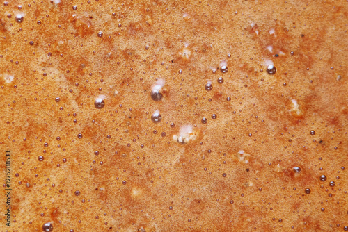Tableau sur toile Thick mixture of instant coffee with cold water