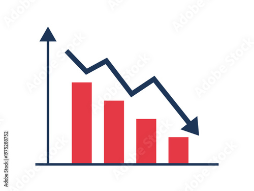 Market fall icon. Trade war icon. Flat vector icon concept. Free Download Market fall icon. Trade war icon. Flat vector icon concept. - GFXLoad