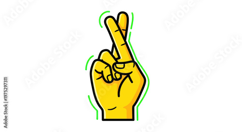 Fingers Crossed Hand Gesture for Good Luck, Hope, and Wishing