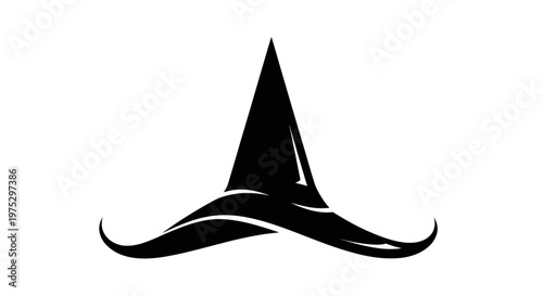 Witch Hat Silhouette, Magic, Halloween, Costume, Fantasy, Black Icon
