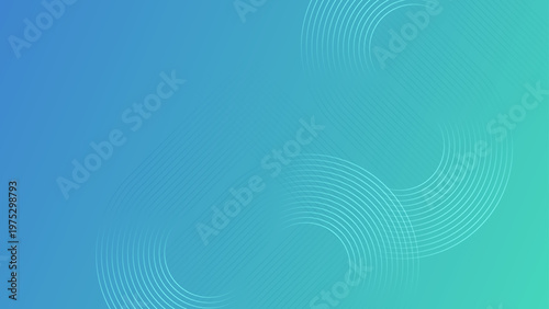 Modern blue gradient background featuring elegant white circular line patterns and smooth transitions