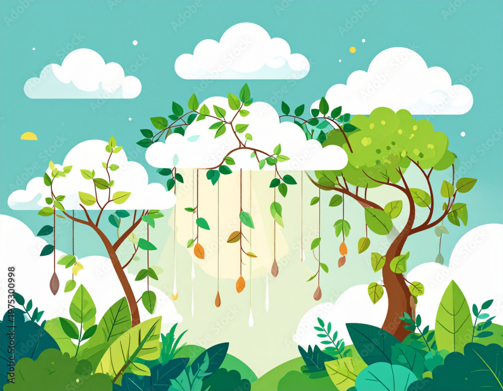 Obraz premium Wilted Vines Heal Clouds