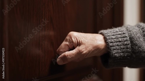 Senior Hand Gesturing During Conversation