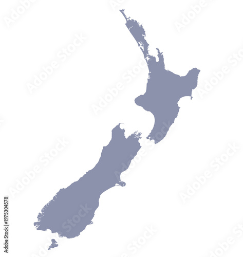 New zealand map illustration vector