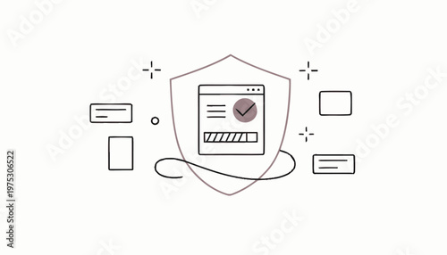 Digital Security Shield - Protecting Online Data and Information.