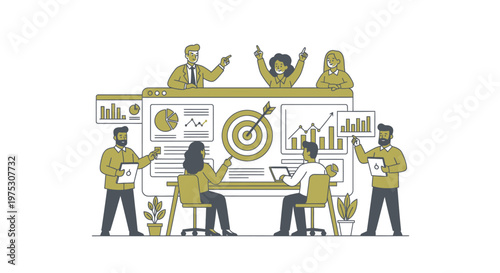 Team Collaboration and Data Analysis for Business Success.