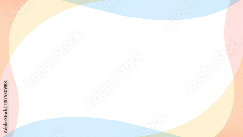 曲線のシンプルな背景、フレーム、16:9サイズ