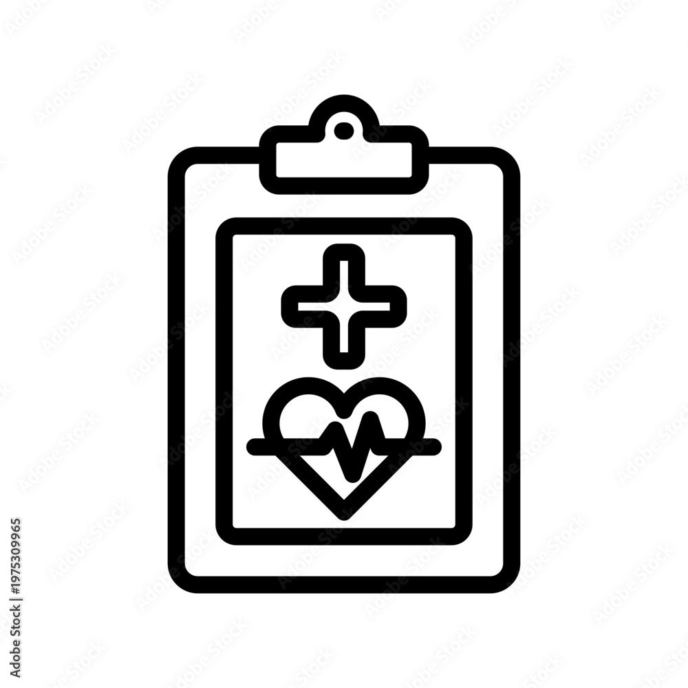 Obraz premium Medical report icon design template