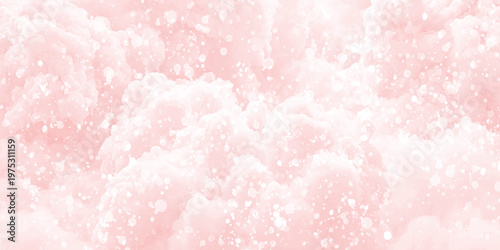 Lovely soft pink grunge watercolor texture with bokeh and bubbles effect background. light pink watercolor texture, gentle gradients and flowing brush strokes. light pastel shades blending naturally.