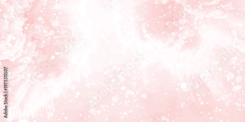 Lovely soft pink grunge watercolor texture with bokeh and bubbles effect background. light pink watercolor texture, gentle gradients and flowing brush strokes. light pastel shades blending naturally.