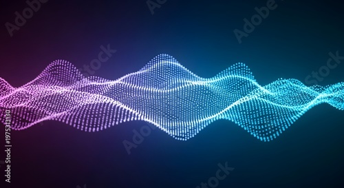 Abstract blue wave background with flowing lines and futuristic digital design