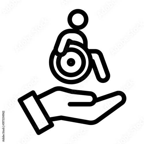 Disability Care Line Icon