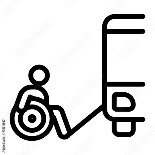 Accessible Bus Line Icon