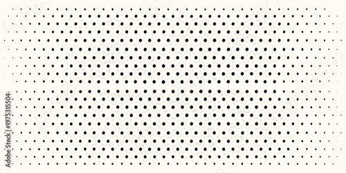Canvas Print Halftone pattern with diminishing dot size creating a gradient effect