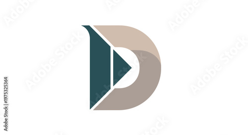 Free Download Abstract geometric logo design with letter d and modern minimalist style - GFXLoad