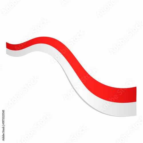Free Download A dynamic and abstract graphic representation of a flowing ribbon, featuring bold red and white stripes, evoking a sense of movement and national pride, perfect for celebratory or patriotic themes - GFXLoad