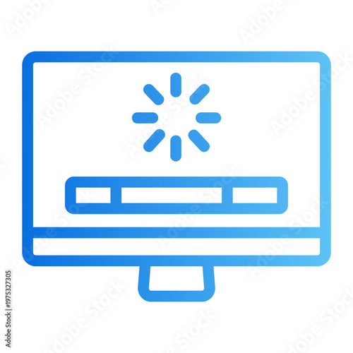 Loading spinner Line Gradient Icon