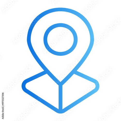 Free Download Location pin Line Gradient Icon - GFXLoad