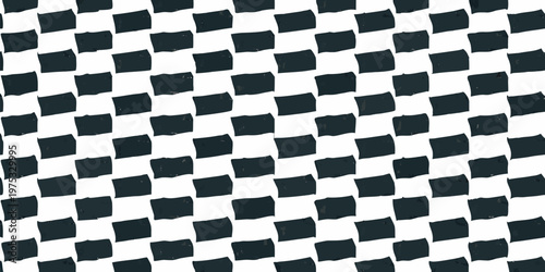 Abstract black and white checkered pattern filling the entire frame