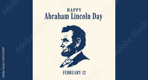 Portrait of Abraham Lincoln illustration.