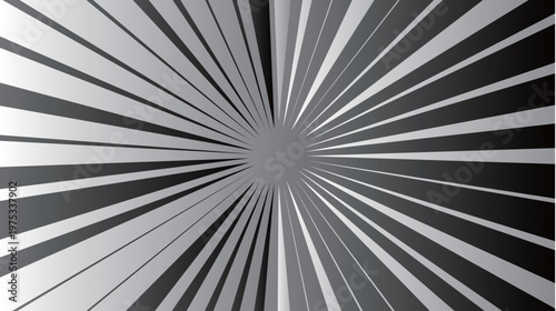 Monochrome Concentrated Speed Lines Background Illustration