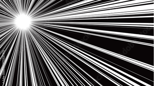 Dynamic Radial Speed Lines Anime Effect Background