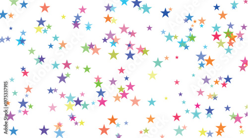 Colorful Abstract Stars Pattern Background Design