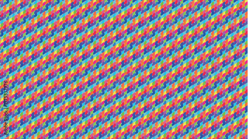 Vibrant Colorful Geometric Abstract Repeating Pattern